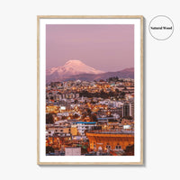 Quito Skyline Fine Art Photo Print, Ecuador, Cayambe Volcano, Wall Poster