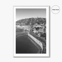 San Sebastian Black and White Fine Art Photo Print, Alderdi Eder Park Spain Poster