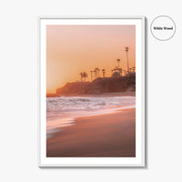 Laguna Beach Golden Fine Art Photo Print, Orange County California, Ocean Waves Wall Decor