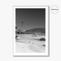 Lalomanu Beach Black and White Fine Art Photo Print, Samoa, Upolu, Wall Poster
