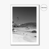 Lalomanu Beach Black and White Fine Art Photo Print, Samoa, Upolu, Wall Poster
