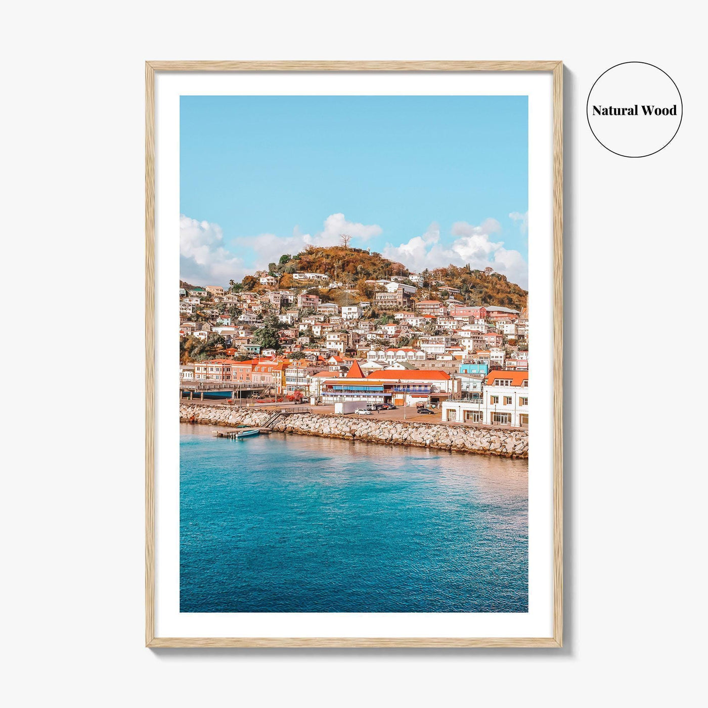 Grenada Fine Art Photo Print, St George's Cruise Port, Caribbean Wall Decor Poster