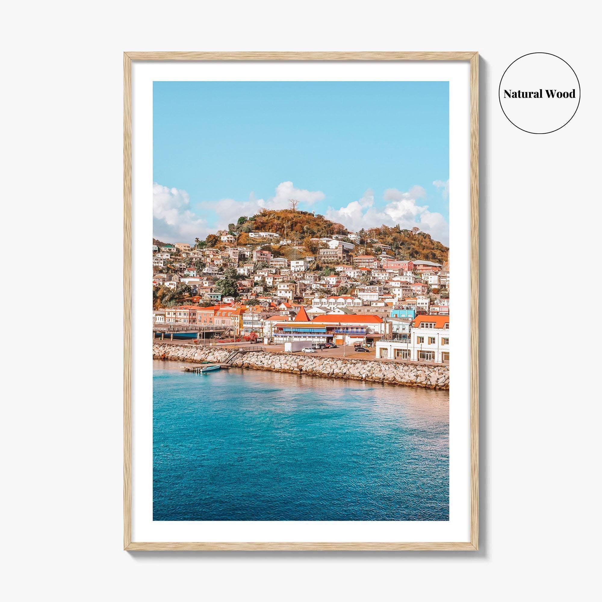 Grenada Fine Art Photo Print, St George's Cruise Port, Caribbean Wall Decor Poster