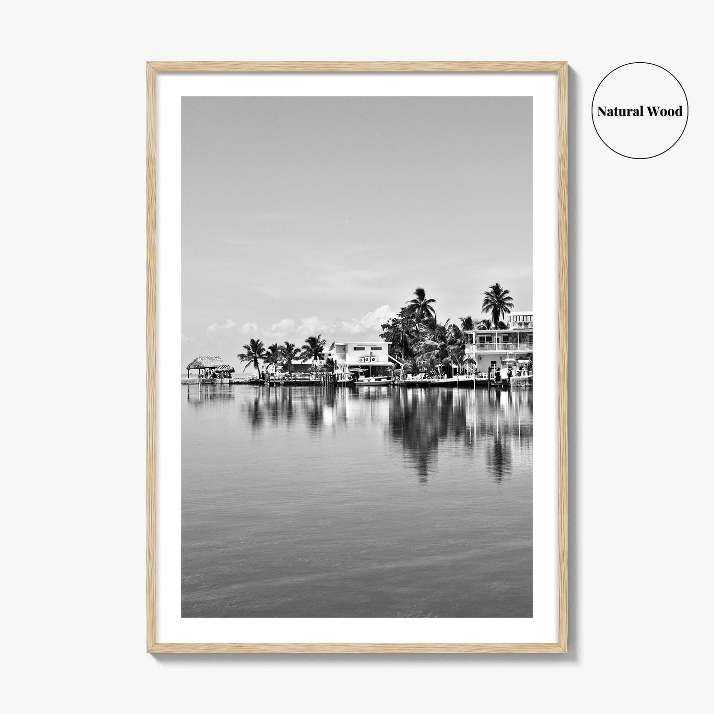 Key West Black and White Fine Art Photo Print, Florida Keys Poster