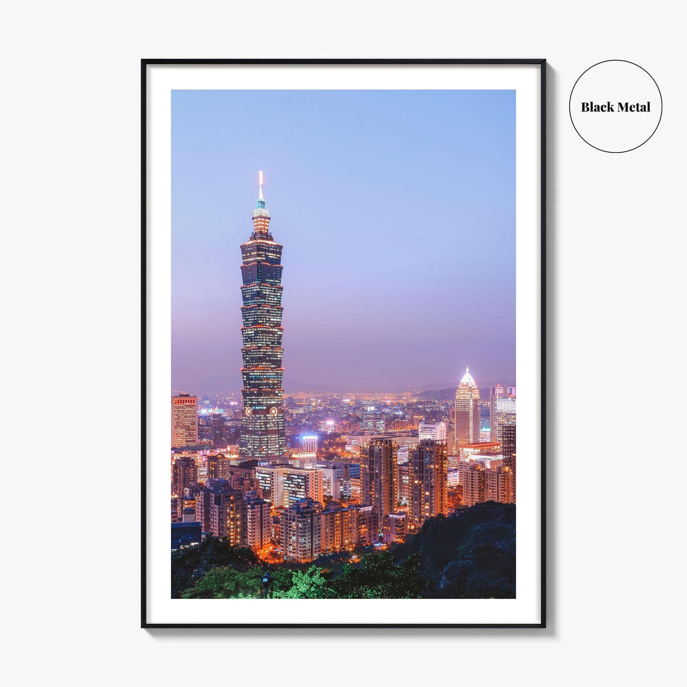 Taipei Skyline Fine Art Photo Print, City, Taiwan Wall Poster