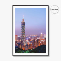 Taipei Skyline Fine Art Photo Print, City, Taiwan Wall Poster