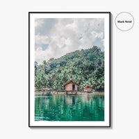 Siargao Island Philippines Fine Art Photo Print, Stilt Houses, Mangrove Lagoon Wall Poster