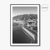 San Sebastian Black and White Fine Art Photo Print, Alderdi Eder Park Spain Poster
