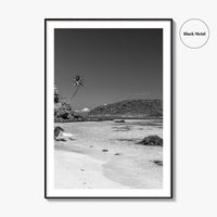 Lalomanu Beach Black and White Fine Art Photo Print, Samoa, Upolu, Wall Poster