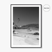 Lalomanu Beach Black and White Fine Art Photo Print, Samoa, Upolu, Wall Poster