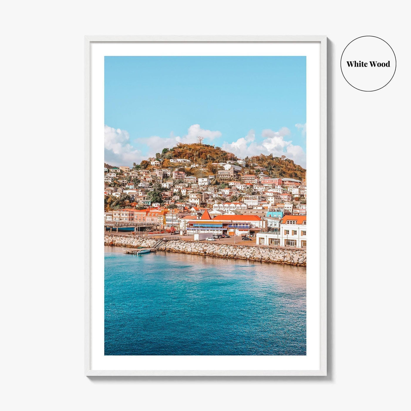 Grenada Fine Art Photo Print, St George's Cruise Port, Caribbean Wall Decor Poster