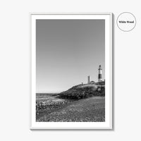 Montauk Black and White Fine Art Photo Print, Hamptons Long Island New York Poster