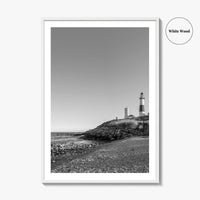Montauk Black and White Fine Art Photo Print, Hamptons Long Island New York Poster