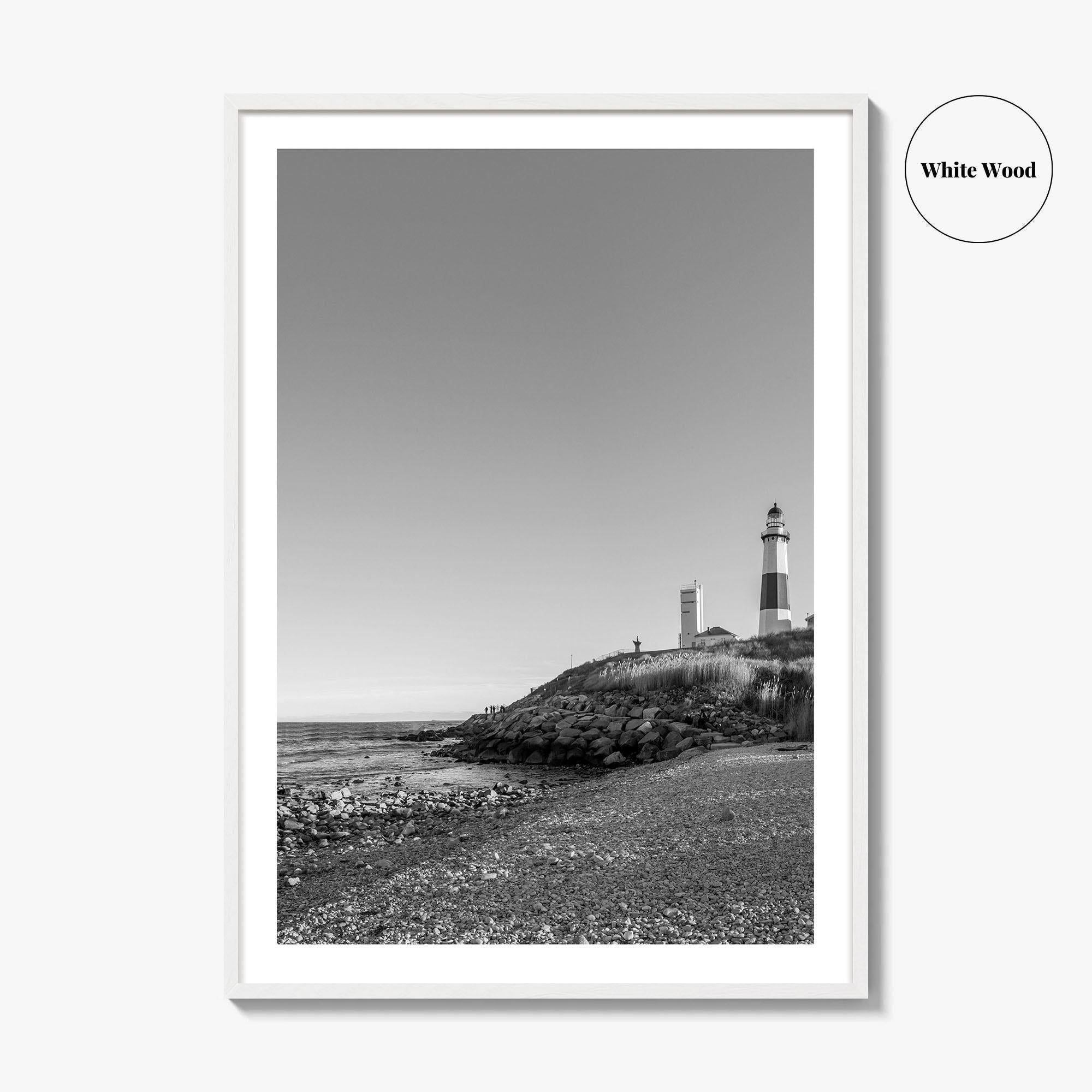 Montauk Black and White Fine Art Photo Print, Hamptons Long Island New York Poster