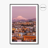 Quito Skyline Fine Art Photo Print, Ecuador, Cayambe Volcano, Wall Poster