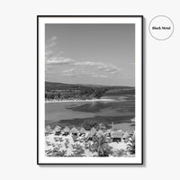 Runaway Bay Black and White Fine Art Photo Print, Jamaica Ocho Rios Poster