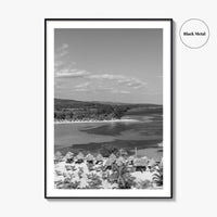 Runaway Bay Black and White Fine Art Photo Print, Jamaica Ocho Rios Poster