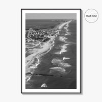 Outer Banks Black and White Fine Art Photo Print, Hatteras Island, North Carolina Poster