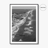 Outer Banks Black and White Fine Art Photo Print, Hatteras Island, North Carolina Poster