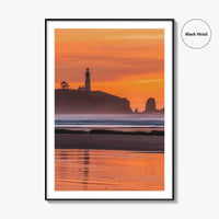 Newport Fine Art Photo Print, Yaquina Head Lighthouse, Oregon Coast, USA Wall Poster