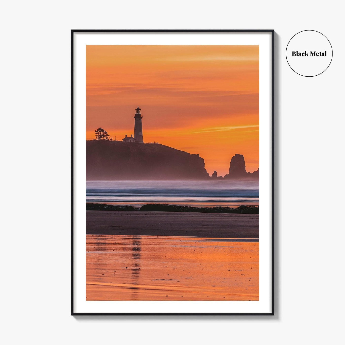Newport Fine Art Photo Print, Yaquina Head Lighthouse, Oregon Coast, USA Wall Poster
