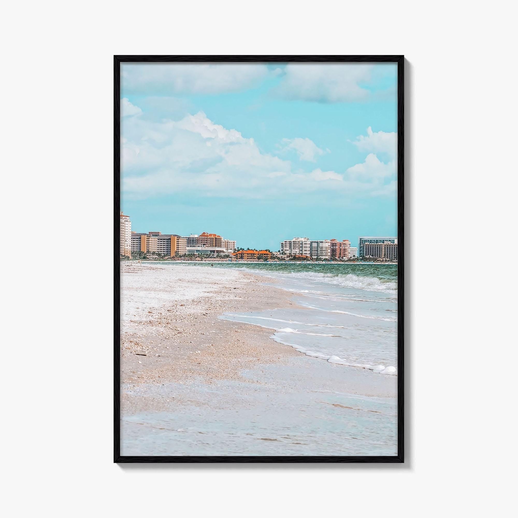 Marco Island Skyline Fine Art Photo Print, South Beach Ocean, Florida USA Poster