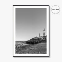 Montauk Black and White Fine Art Photo Print, Hamptons Long Island New York Poster