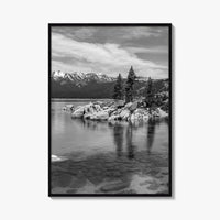 Lake Tahoe Black and White Fine Art Photo Print, California, Nevada Photo Poster