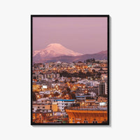 Quito Skyline Fine Art Photo Print, Ecuador, Cayambe Volcano, Wall Poster