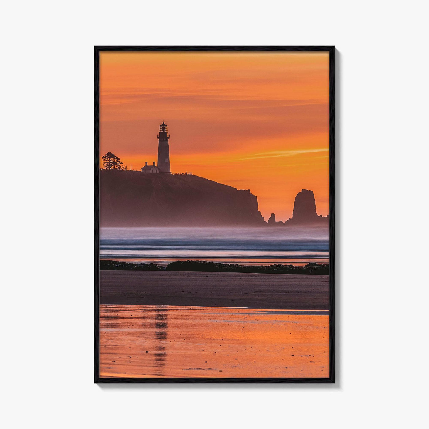 Newport Fine Art Photo Print, Yaquina Head Lighthouse, Oregon Coast, USA Wall Poster