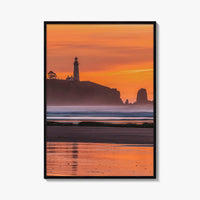 Newport Fine Art Photo Print, Yaquina Head Lighthouse, Oregon Coast, USA Wall Poster