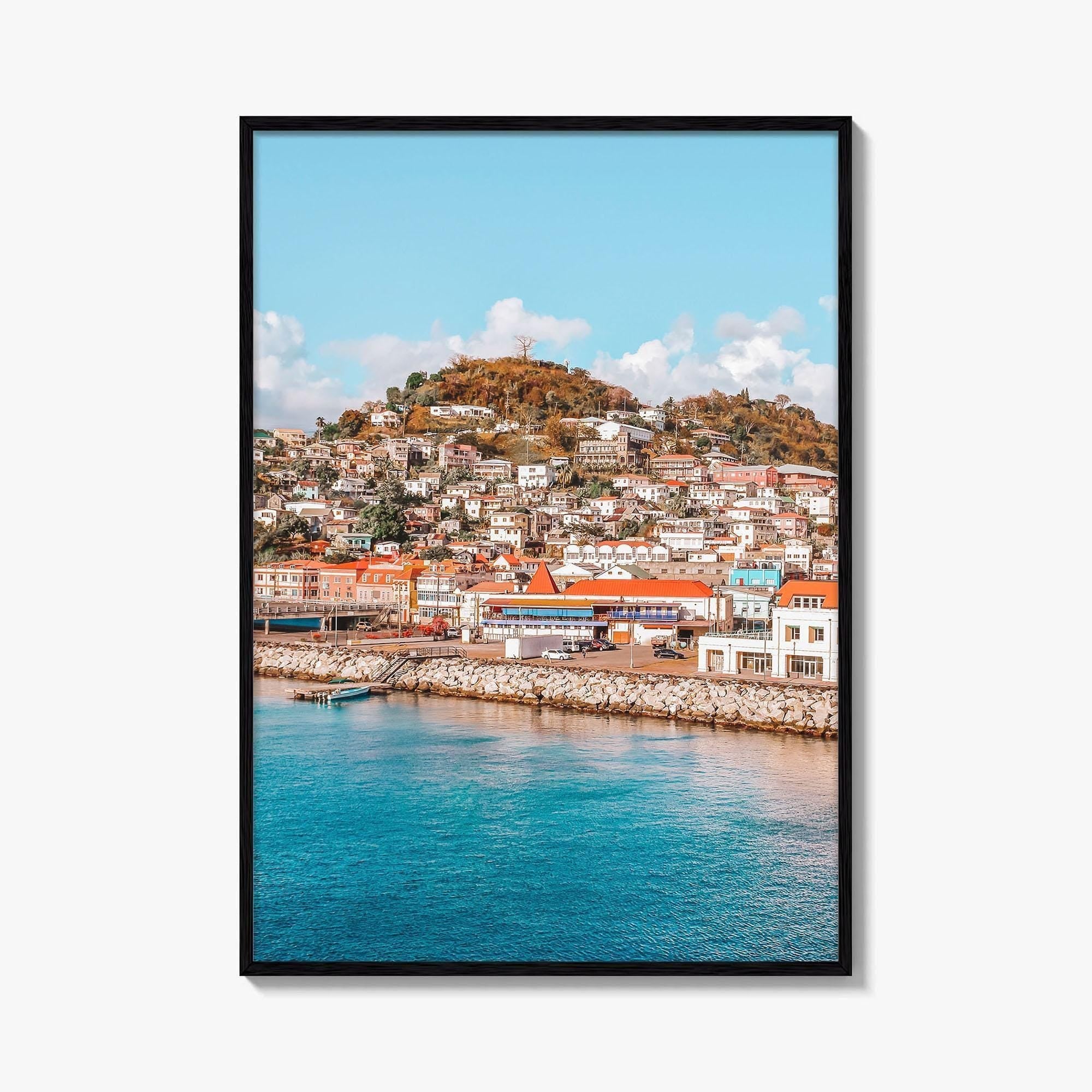 Grenada Fine Art Photo Print, St George's Cruise Port, Caribbean Wall Decor Poster
