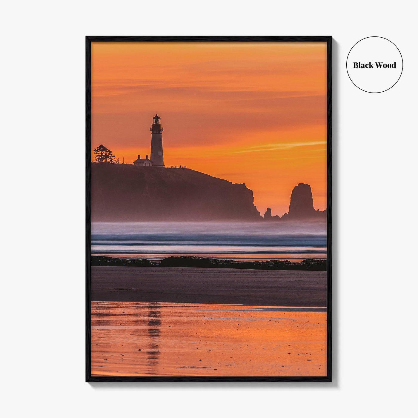Newport Fine Art Photo Print, Yaquina Head Lighthouse, Oregon Coast, USA Wall Poster