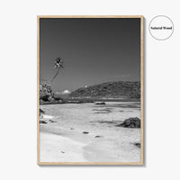 Lalomanu Beach Black and White Fine Art Photo Print, Samoa, Upolu, Wall Poster