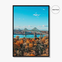 Montreal Fine Art Photo Print, Skyline, Quebec, Canada, St Lawrence River, Wall Decor, Poster