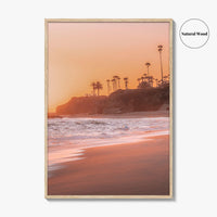 Laguna Beach Golden Fine Art Photo Print, Orange County California, Ocean Waves Wall Decor