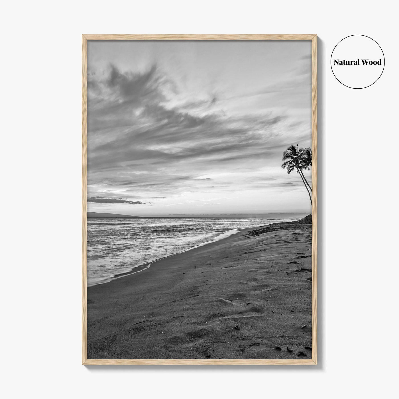 Maui Black and White Fine Art Photo Print, Kaanapali Lahaina Hawaii Poster