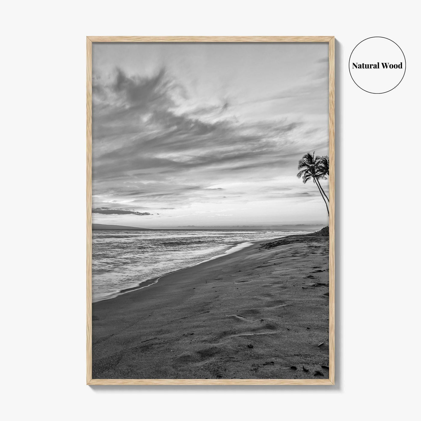 Maui Black and White Fine Art Photo Print, Kaanapali Lahaina Hawaii Poster
