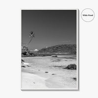 Lalomanu Beach Black and White Fine Art Photo Print, Samoa, Upolu, Wall Poster