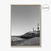 Montauk Black and White Fine Art Photo Print, Hamptons Long Island New York Poster
