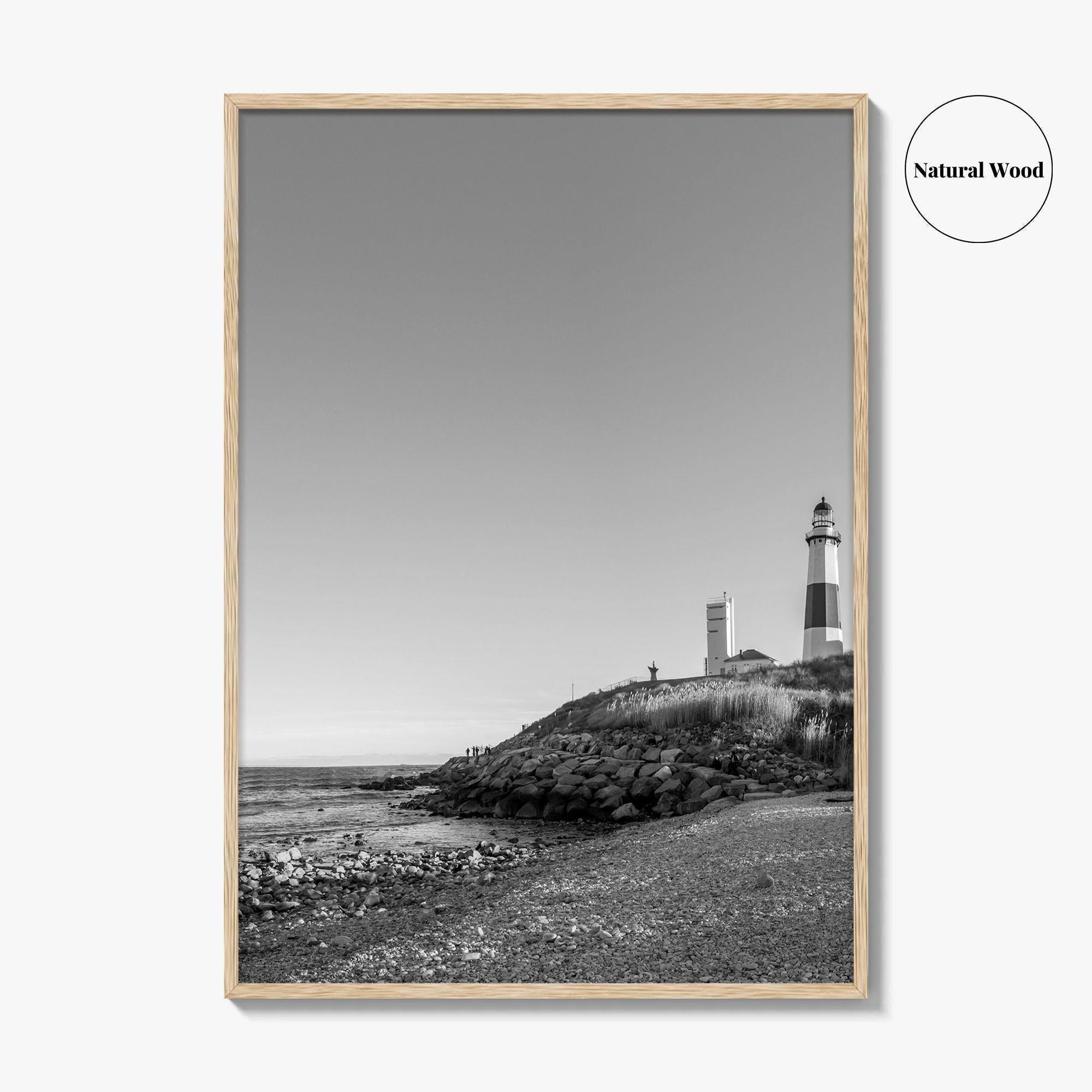 Montauk Black and White Fine Art Photo Print, Hamptons Long Island New York Poster