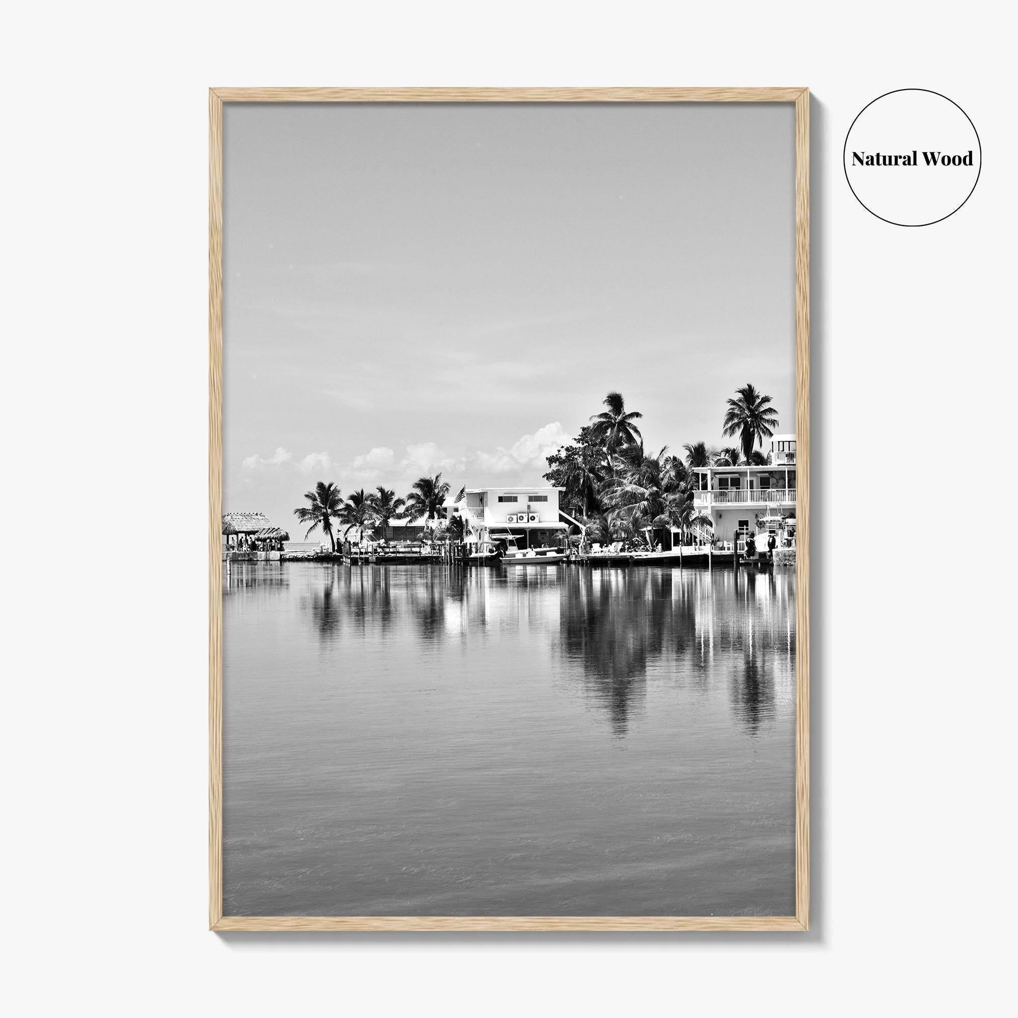 Key West Black and White Fine Art Photo Print, Florida Keys Poster