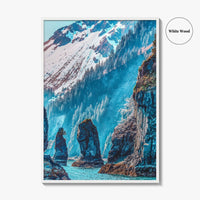 Kenai Fjords National Park Fine Art Photo Print, Sea Stacks, Alaska Poster