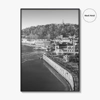 San Sebastian Black and White Fine Art Photo Print, Alderdi Eder Park Spain Poster