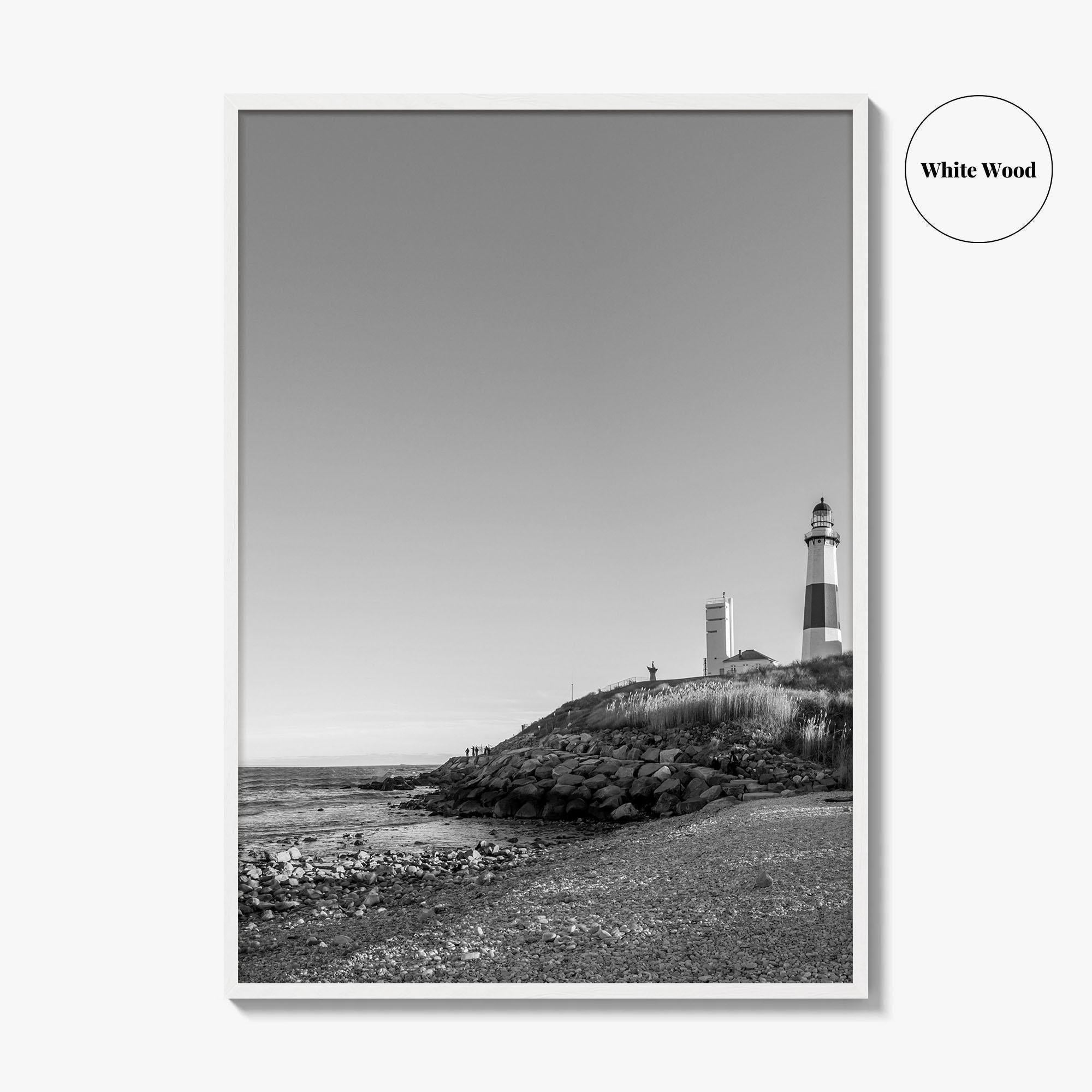 Montauk Black and White Fine Art Photo Print, Hamptons Long Island New York Poster