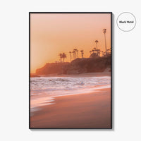 Laguna Beach Golden Fine Art Photo Print, Orange County California, Ocean Waves Wall Decor