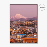Quito Skyline Fine Art Photo Print, Ecuador, Cayambe Volcano, Wall Poster