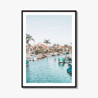Naples Long Beach Fine Art Photo Print, California USA, Canal Boats, Poster