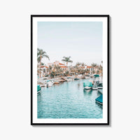 Naples Long Beach Fine Art Photo Print, California USA, Canal Boats, Poster