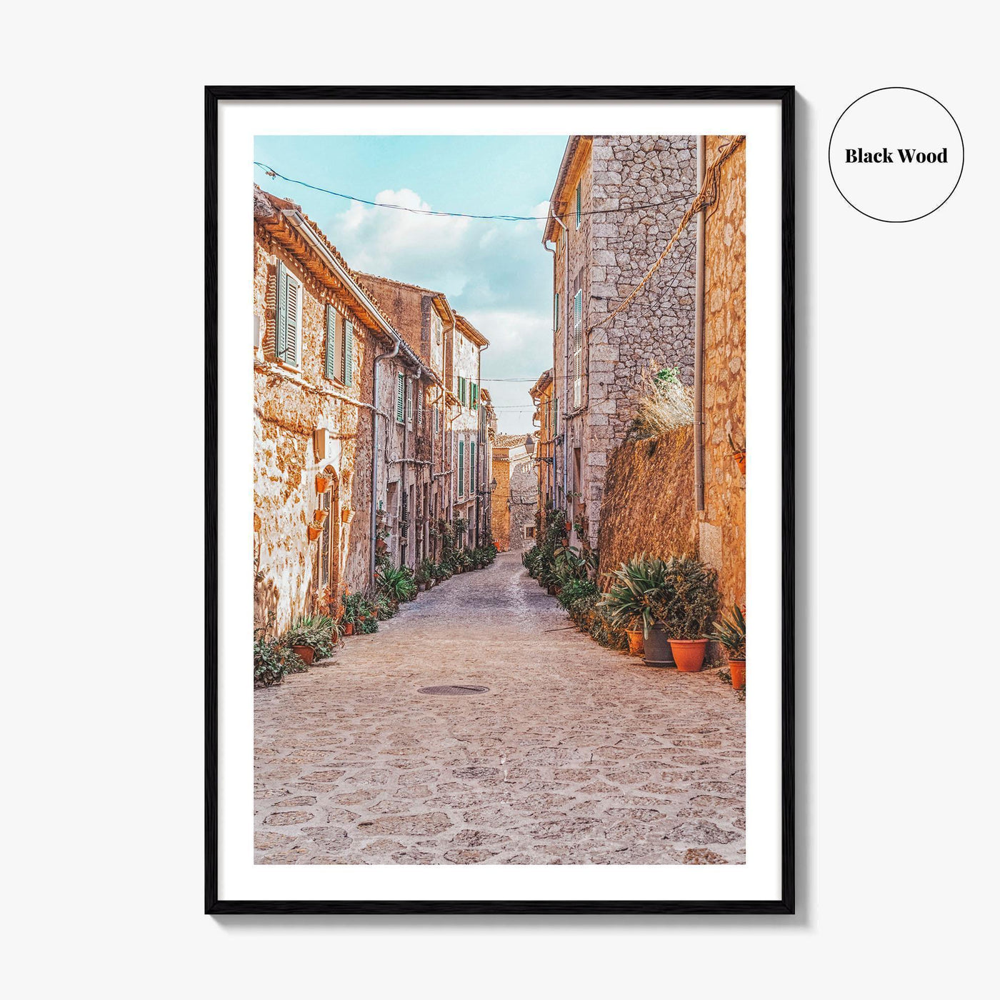 Valldemossa Fine Art Photo Print, Mallorca, Majorca, Spain, Courtyard Wall Poster, Balearic Islands